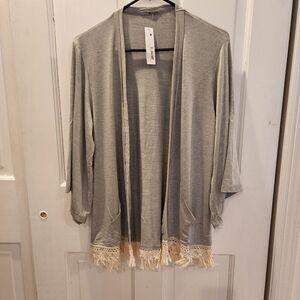 LAmade Open Fiona Cardigan Heather Gray